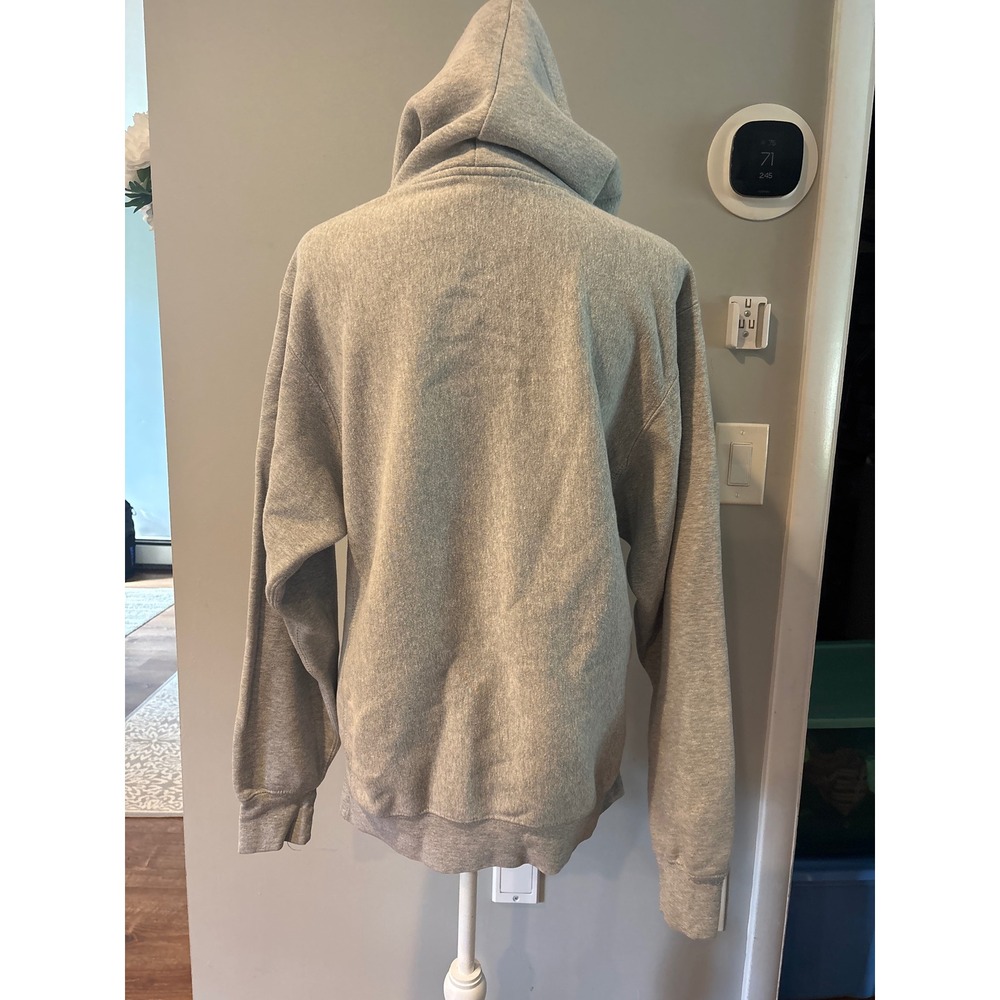 MV Sport Pro-Weave Quinnipiac University Hoodie Gray Mens Small Distressed - Picture 4 of 5